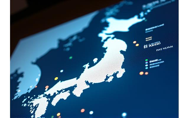 日本地図と地域ごとの漁業データを示すイメージ