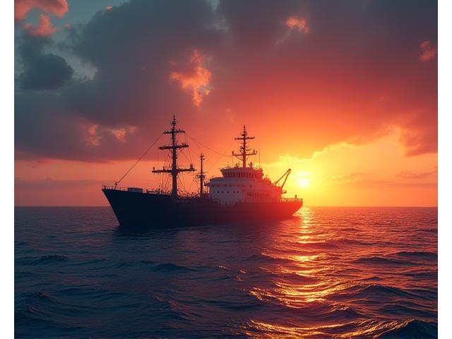 遠洋漁船でデータ収集を行う様子